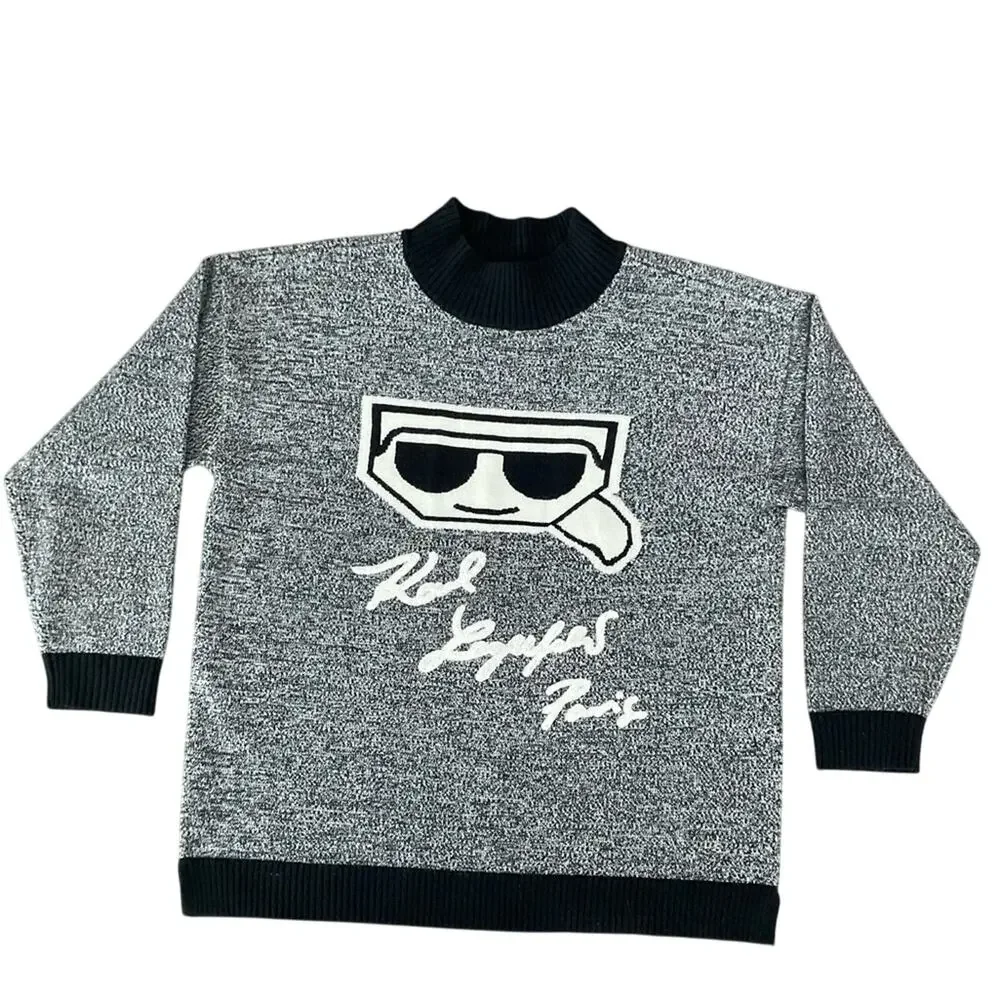 Karl Lagerfeld Paris Gray Sweater Size Large